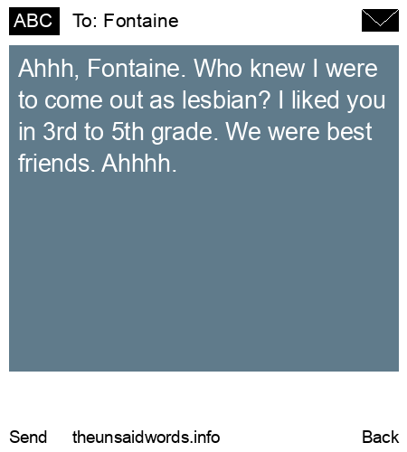 unsent message to Fontaine