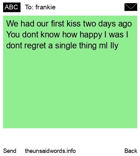 unsent message to frankie