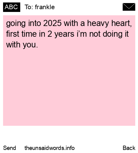 unsent message to frankle