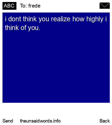 unsent message to frede