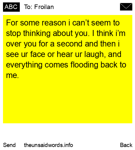 unsent message to Froilan