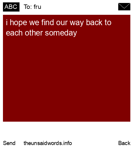 unsent message to fru