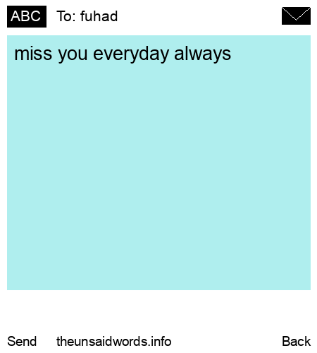 unsent message to fuhad
