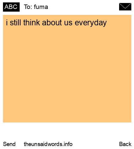 unsent message to fuma