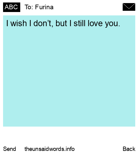 unsent message to Furina