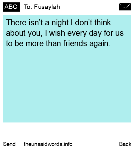unsent message to Fusaylah