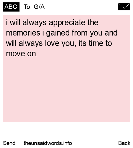 unsent message to G/A