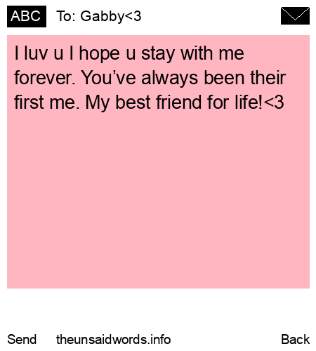 unsent message to Gabby<3