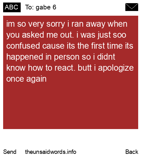 unsent message to gabe 6