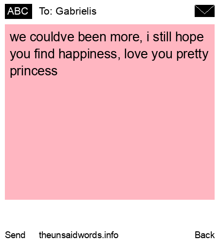 unsent message to Gabrielis