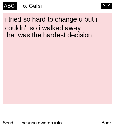 unsent message to Gafsi