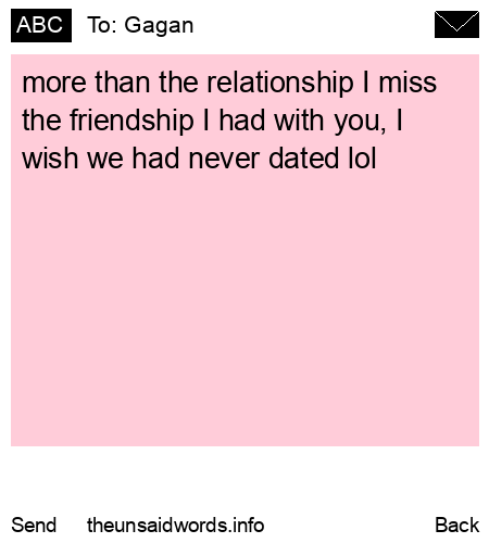 unsent message to Gagan 