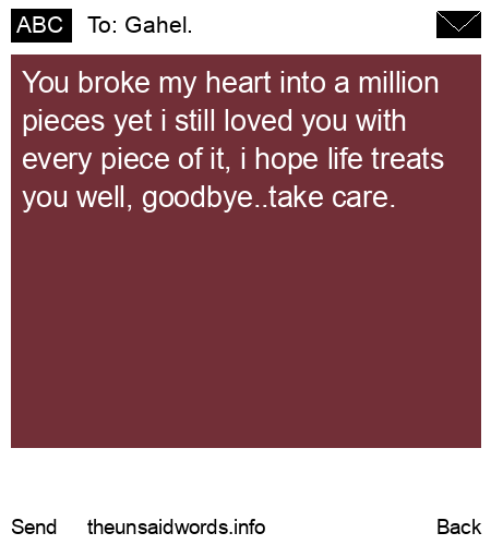 unsent message to Gahel.