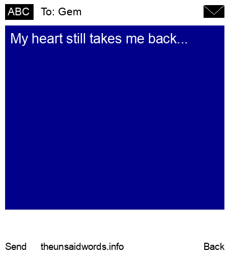 unsent message to Gem