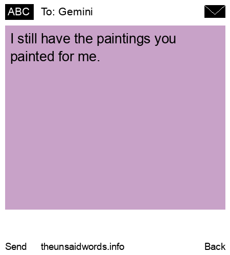 unsent message to Gemini 
