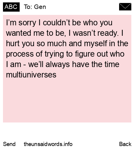 unsent message to Gen