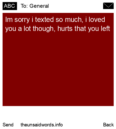 unsent message to General 