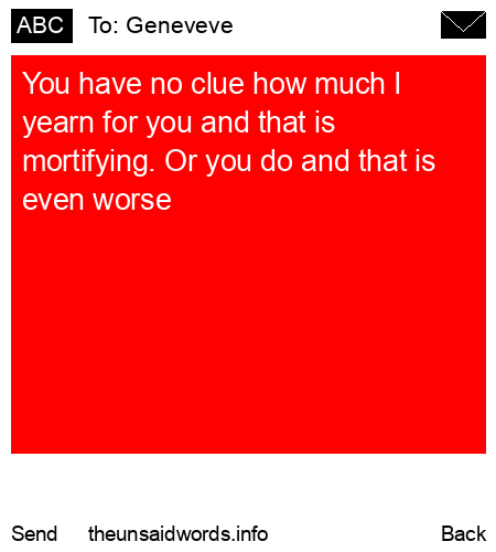 unsent message to Geneveve 