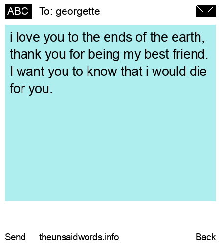 unsent message to georgette