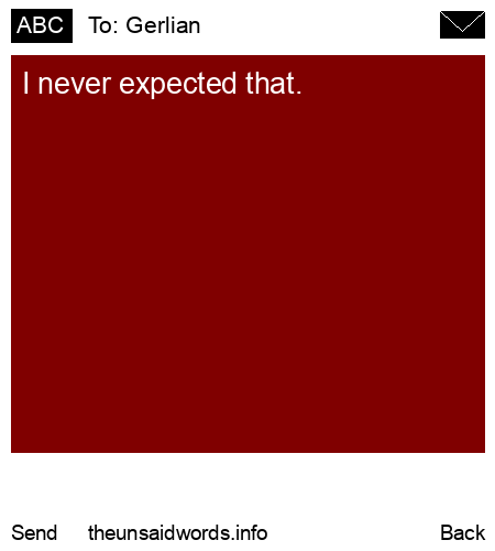 unsent message to Gerlian