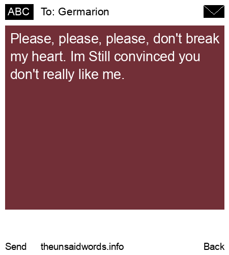 unsent message to Germarion