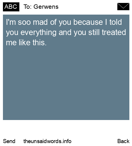 unsent message to Gerwens