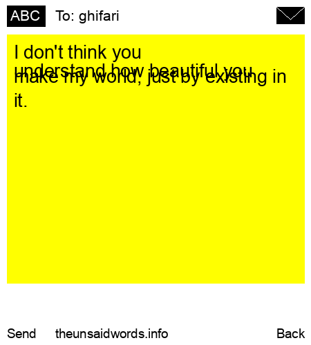 unsent message to ghifari