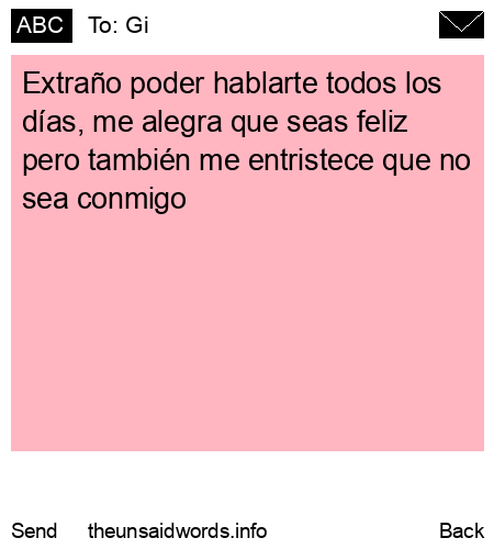 unsent message to Gi