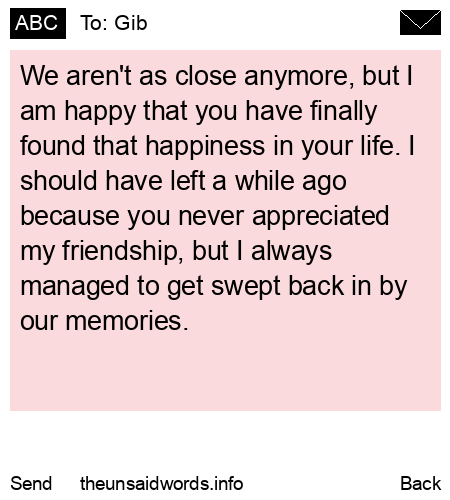 unsent message to Gib