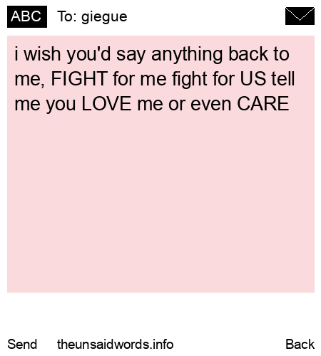 unsent message to giegue