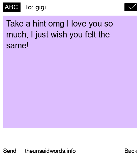 unsent message to gigi