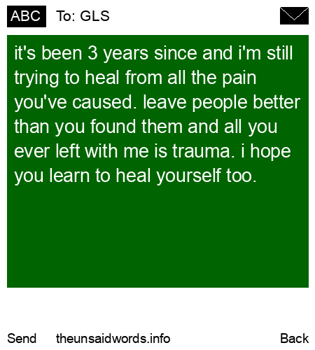 unsent message to GLS