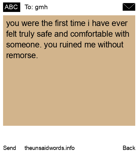 unsent message to gmh