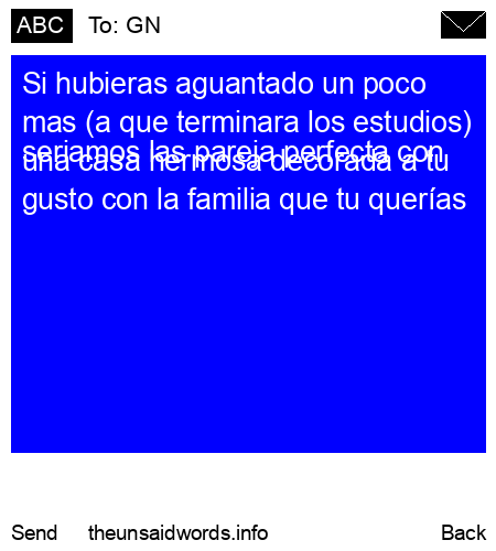 unsent message to GN