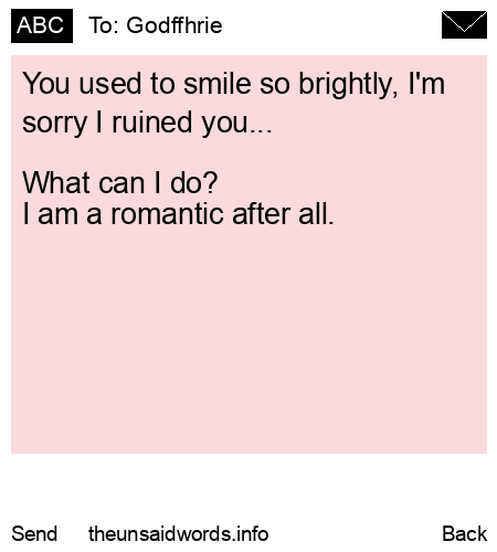 unsent message to Godffhrie 