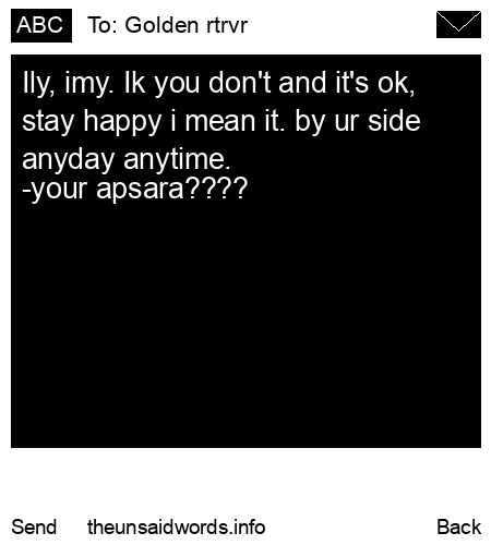 unsent message to Golden rtrvr