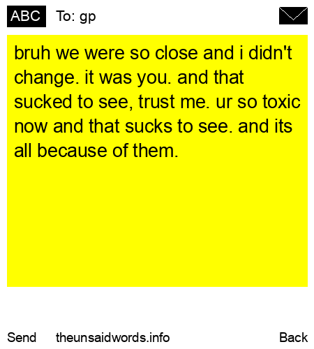 unsent message to gp