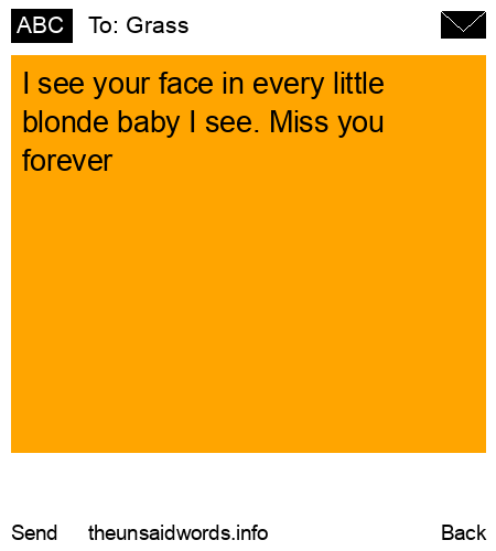 unsent message to Grass