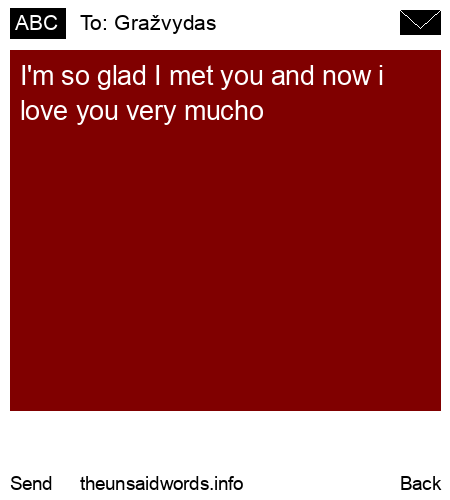 unsent message to Gražvydas