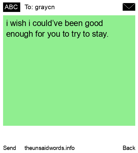 unsent message to graycn
