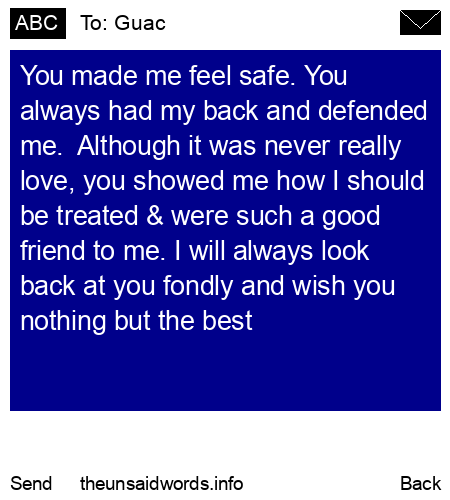 unsent message to Guac