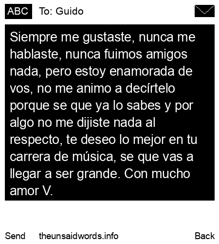 unsent message to Guido