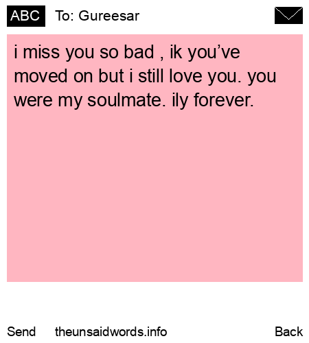 unsent message to Gureesar
