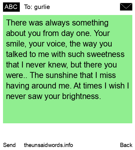 unsent message to gurlie
