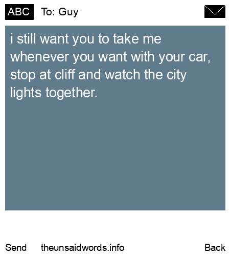 unsent message to Guy