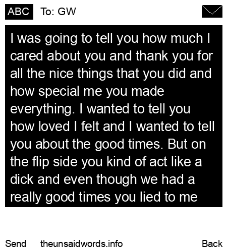 unsent message to GW