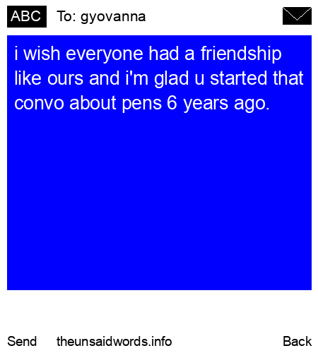 unsent message to gyovanna