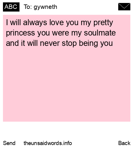 unsent message to gywneth