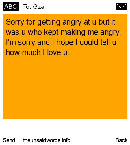 unsent message to Gza