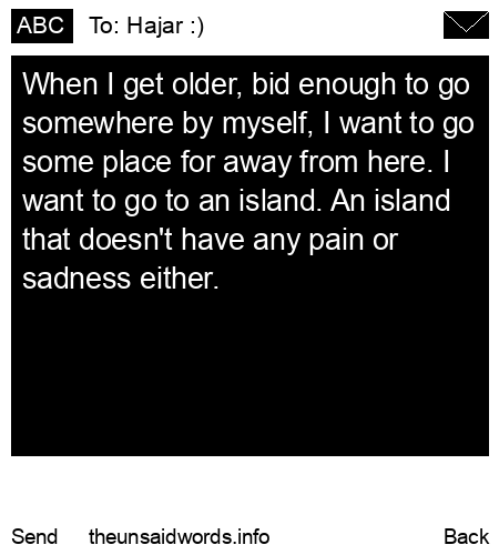 unsent message to Hajar :)